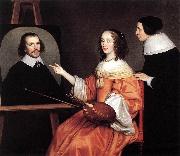 HONTHORST, Gerrit van Margareta Maria de Roodere and Her Parents sg oil on canvas